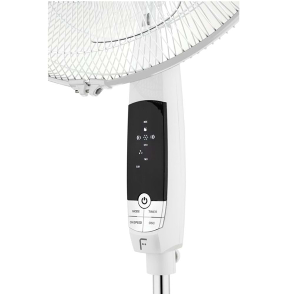 FAKİR SV50D9 UZAKTAN KUMANDALI AYAKLI VANTİLATÖR - 60W GÜÇLÜ MOTOR - 3 KADEMELİ HIZ AYARI - BEYAZ