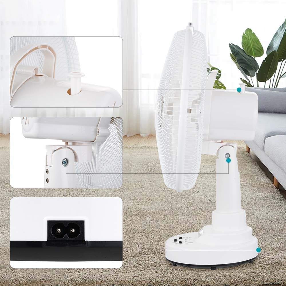 WINNING STAR ST-4060 ŞARJ EDİLEBİLİR 14 INÇ AYAKLI VANTİLATÖR - USB GİRİŞLİ TAŞINABİLİR STAND FAN