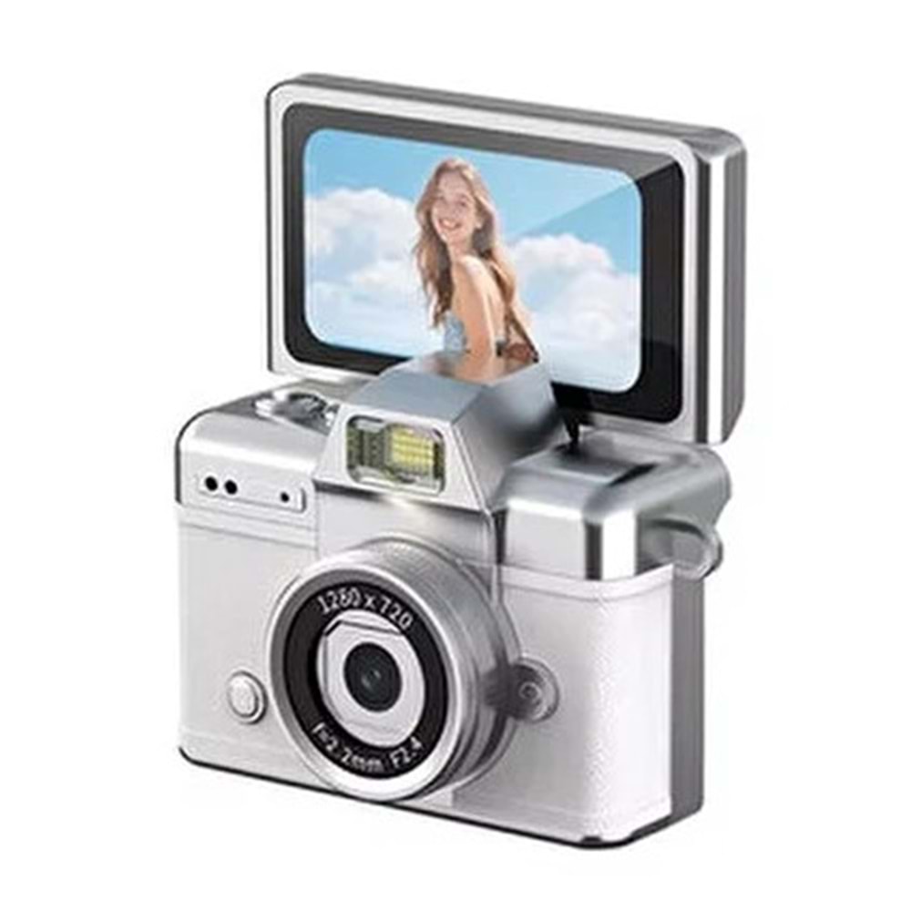 ABBRUCH MİNİ FLİP DİGİTAL CAMERA GÜMÜŞ LK-027