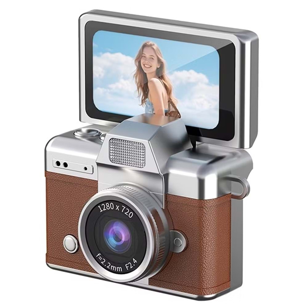ABBRUCH MİNİ FLİP DİGİTAL CAMERA KAHVERENGİ LK-027