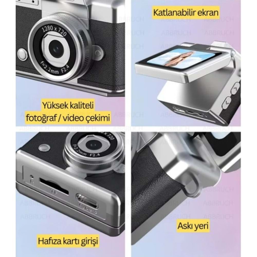ABBRUCH MİNİ FLİP DİGİTAL CAMERA SİYAH LK-027