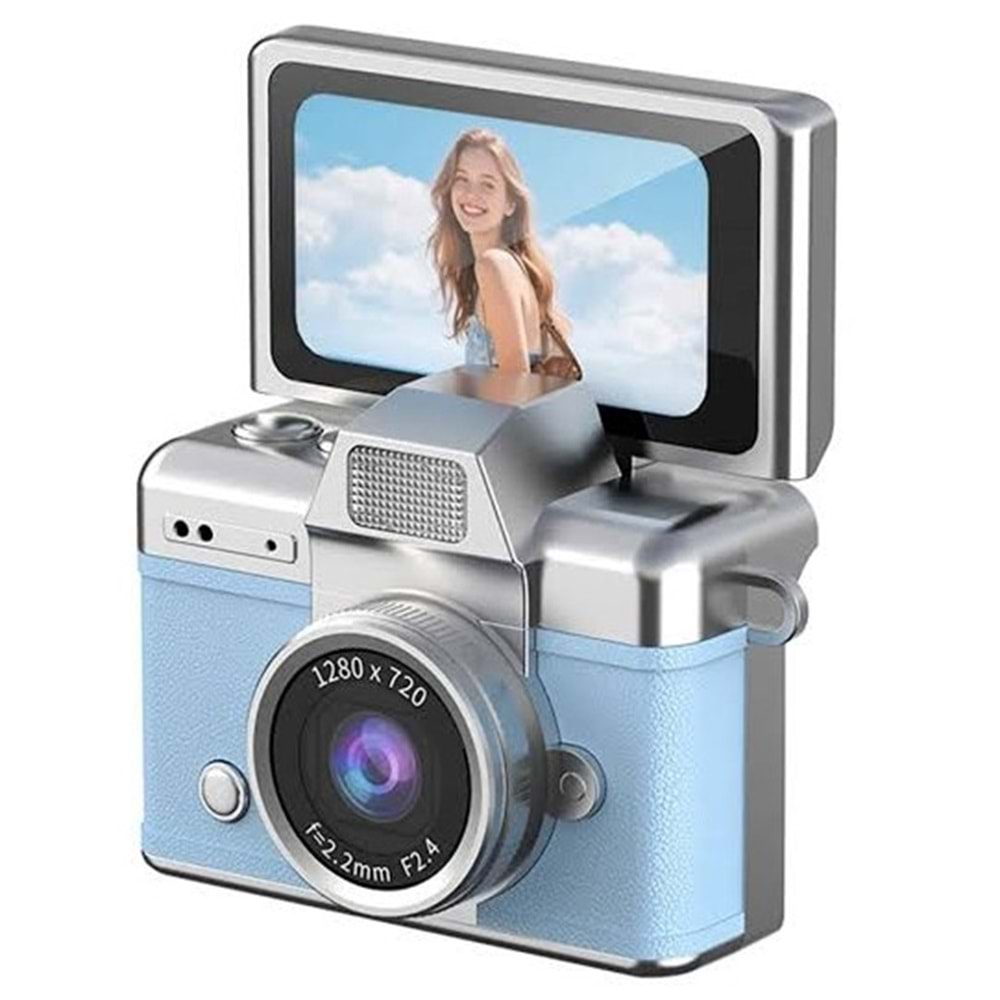 ABBRUCH MİNİ FLİP DİGİTAL CAMERA MAVİ LK-027