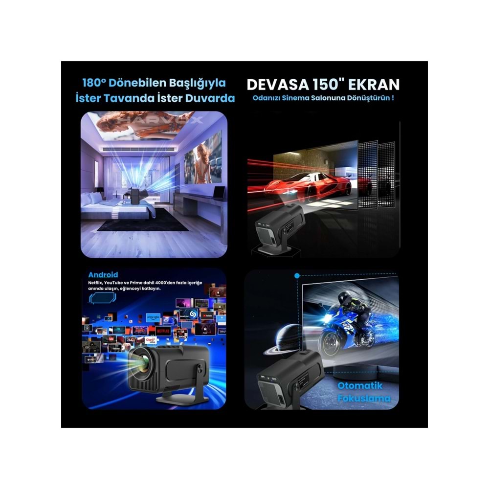 HARVOX HY320 MİNİ PROJEKTÖR