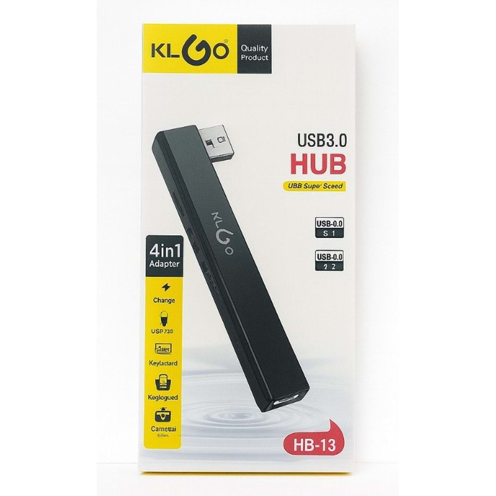KLGO HB-13 4 IN 1 USB HUB