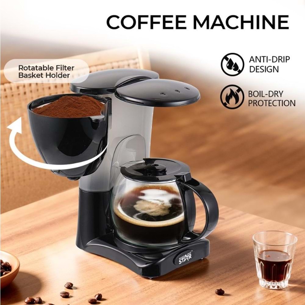 WINNING STAR ST-9738 DRIP KAHVE MAKİNESİ 1.2L