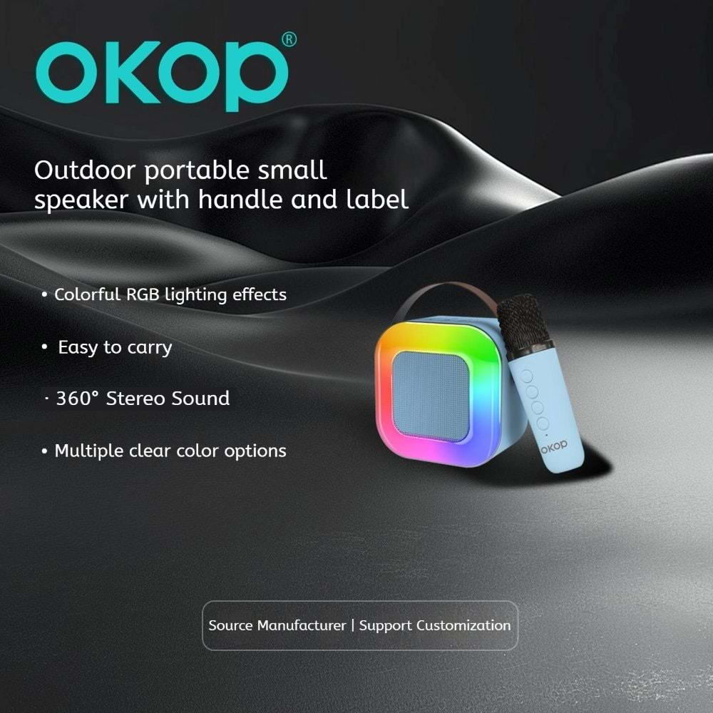 OKOP KP-K07 KARAOKE MİKROFON HOPARLÖR