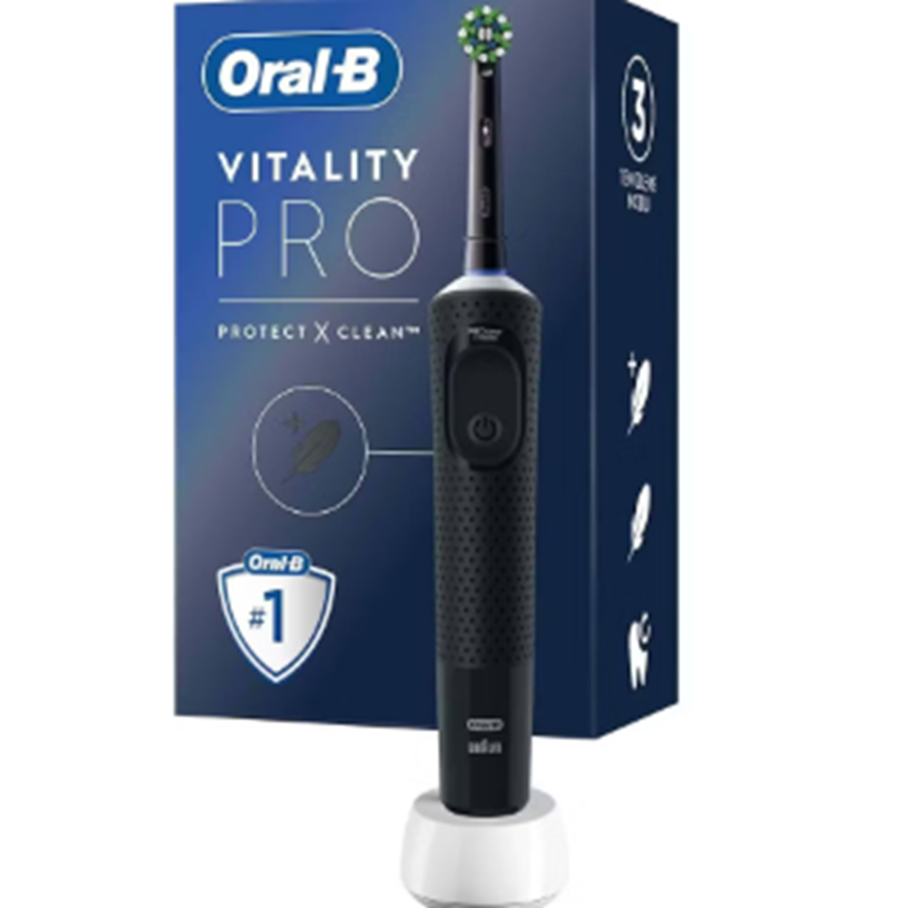 BRAUN ORAL-B VİTALİTY PRO ŞARJLI ELEKTRİKLİ DİŞ FIRÇASI - SİYAH