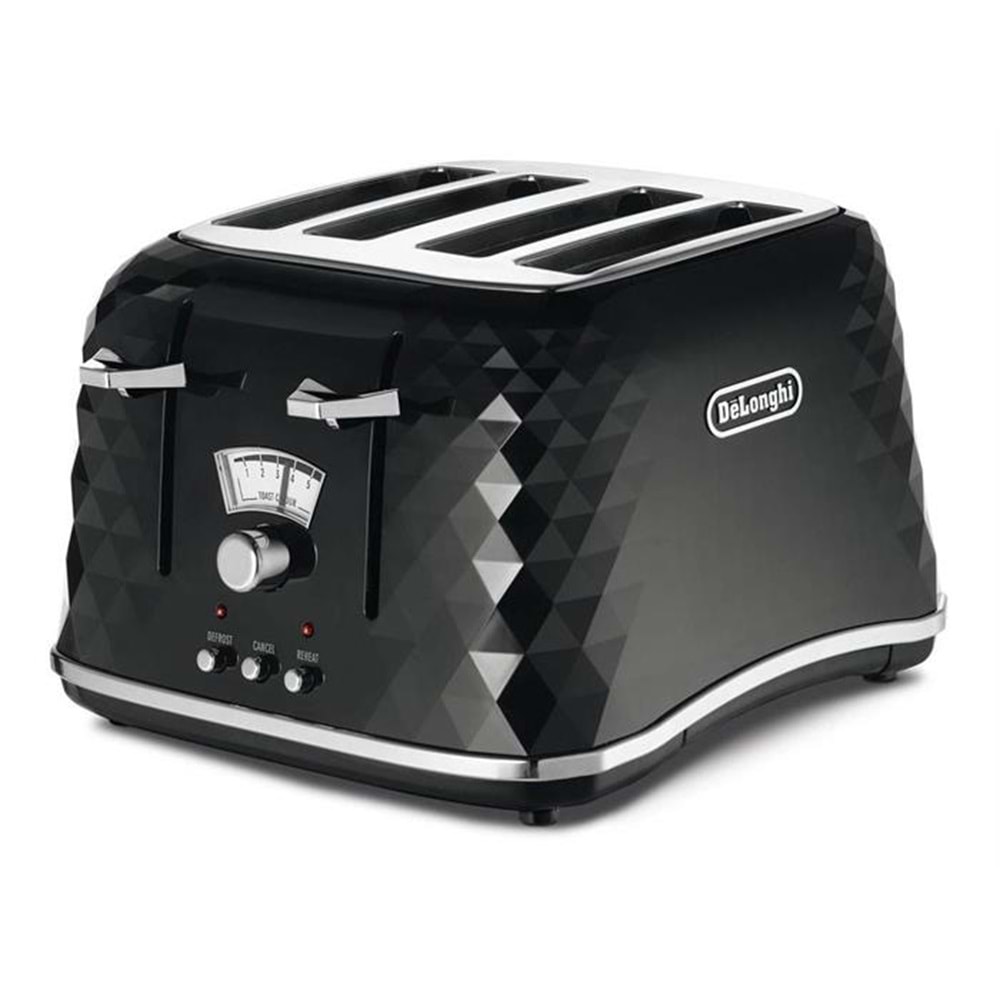 DELONGHI BRILLANTE 4 DİLİMLİ EKMEK KIZARTMA MAKİNESİ - SİYAH CTJ4003BK