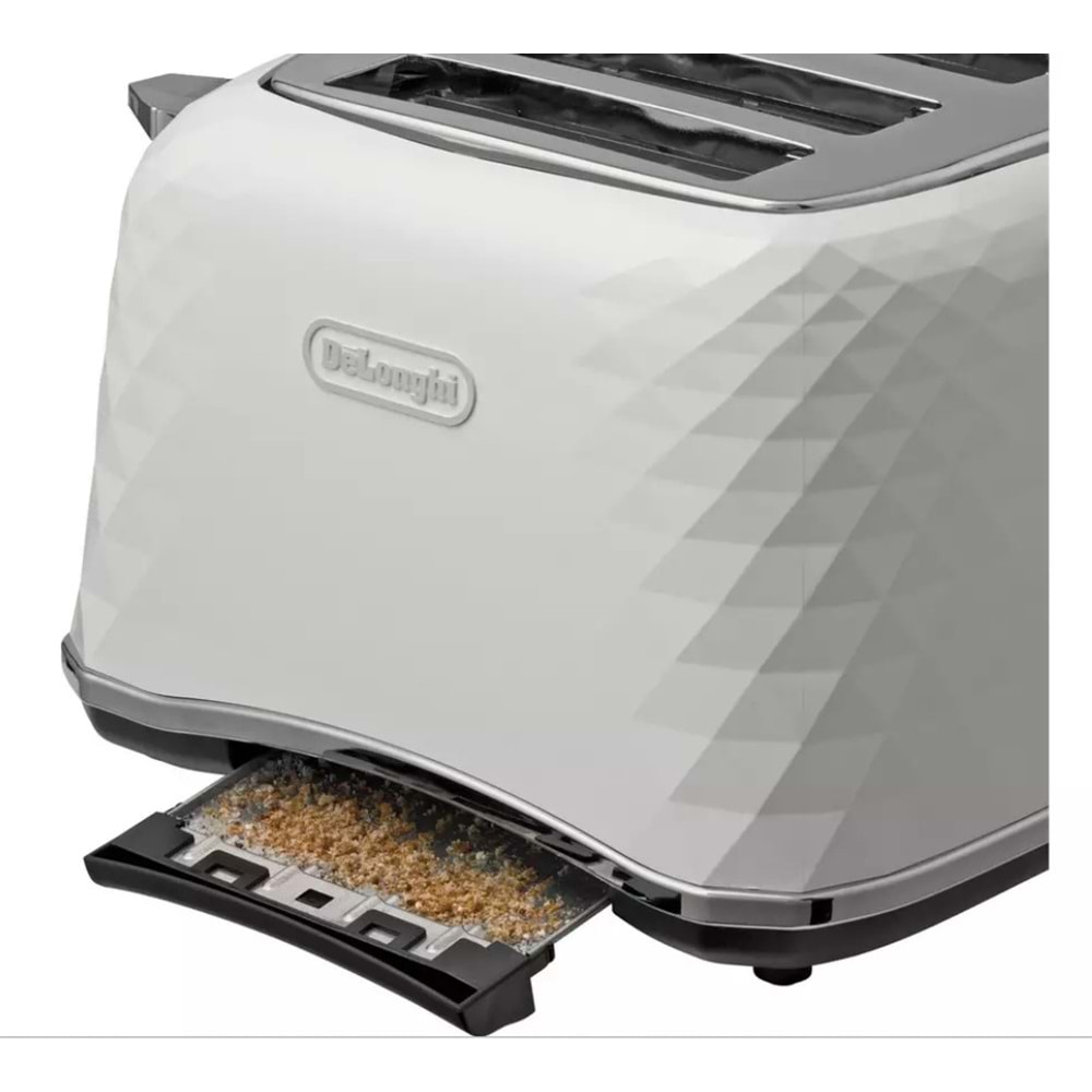 DELONGHI CTJ4003W BRILLANTE 4 DİLİMLİ EKMEK KIZARTMA MAKİNESİ - BEYAZ