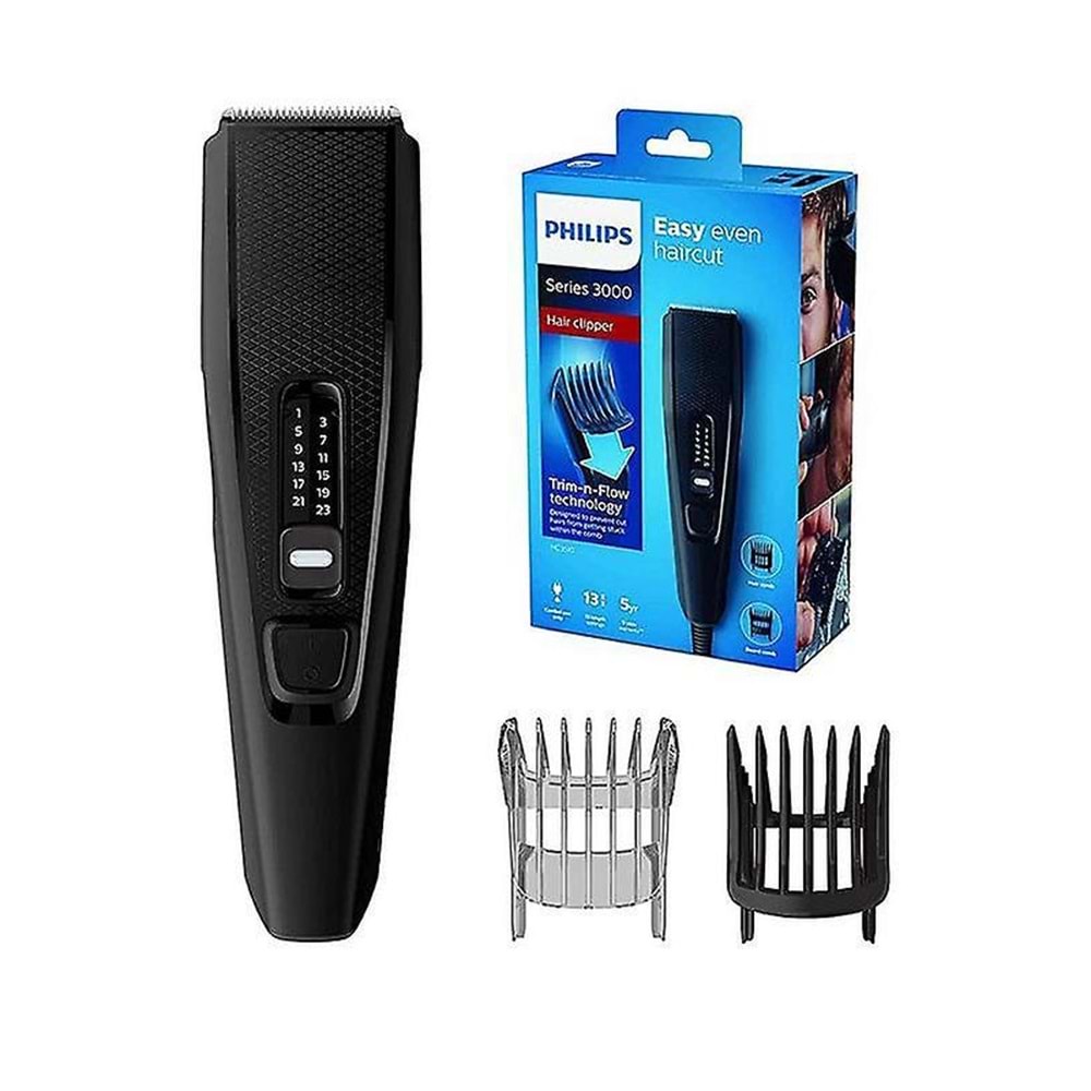 PHILIPS HC3510-13 HAIRCLIPPER SERIES 3000 ŞARJLI SAÇ KESME MAKİNESİ