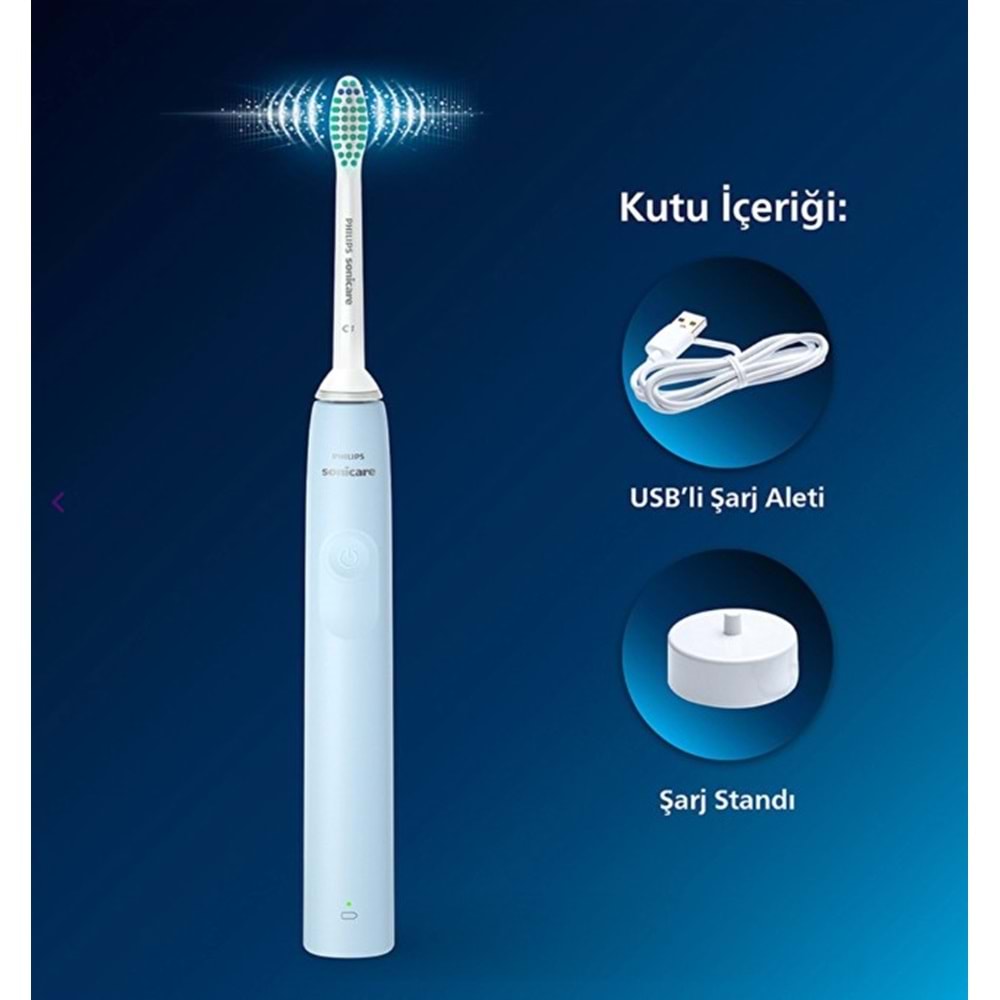 PHILIPS SONICARE 2100 SERIES SONIC ELEKTRİKLİ MAVİ DİŞ FIRÇASI HX3651/12