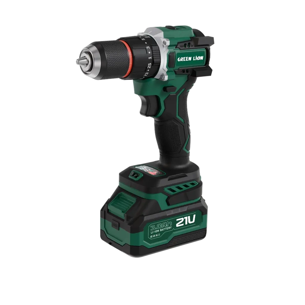 Green Lion GD-16 Pro Drive Darbeli Akülü Matkap 21V - Yeşil GNGD16D21VGN
