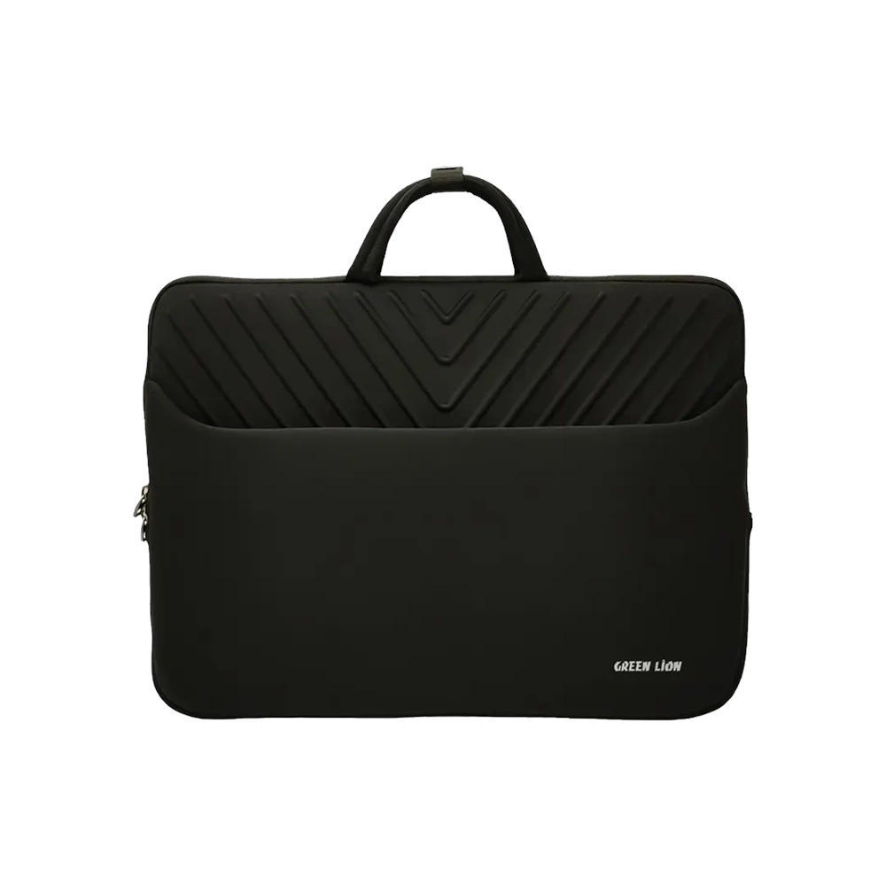 Green Lion Orbit İnce Laptop El Çantası Kılıfı - Siyah GNOBTSLVBGBK