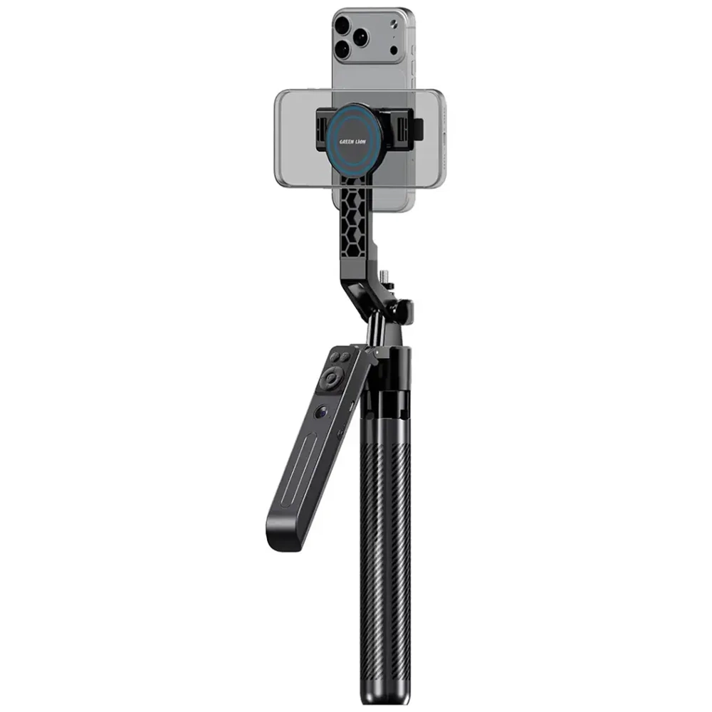 Green Lion MagSafe Yapay Zeka Destekli Yüz Takip Eden Tripod - Siyah GNMGTRIAIBK