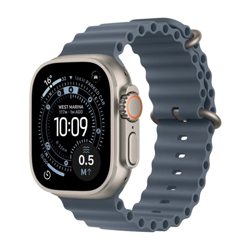 APPLE WATCH ULTRA 3 49MM NATURAL TITANIUM ANCHOR BLUE OCEAN BAND