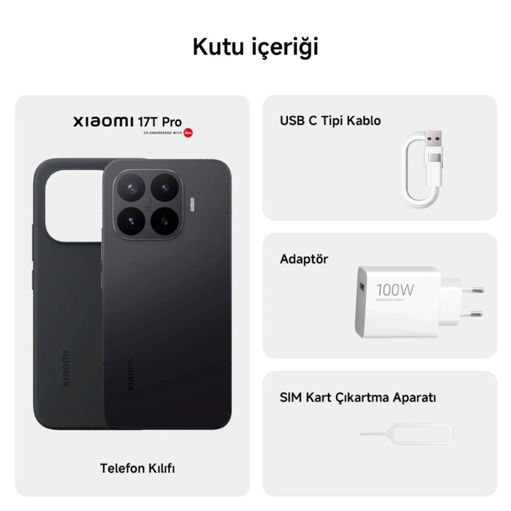XİAOMİ 17T PRO 12/512 GB BLACK