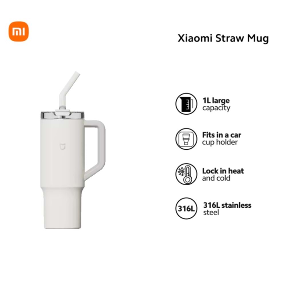 XİAOMİ STRAW MUG 1L WHİTE