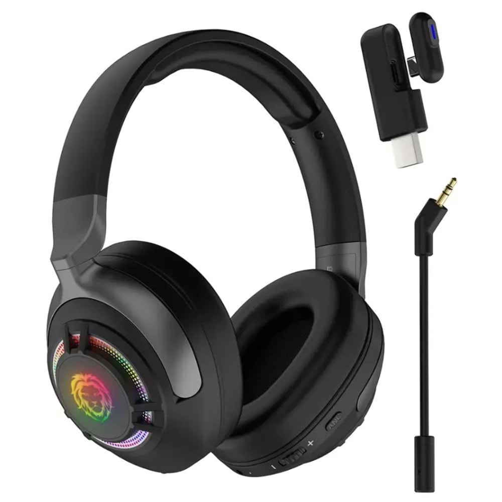 GREEN LION SHADOW ANC BLUETOOTH & KABLOLU OYUNCU KULAKLIĞI SİYAH - GNSHDANCHPBK