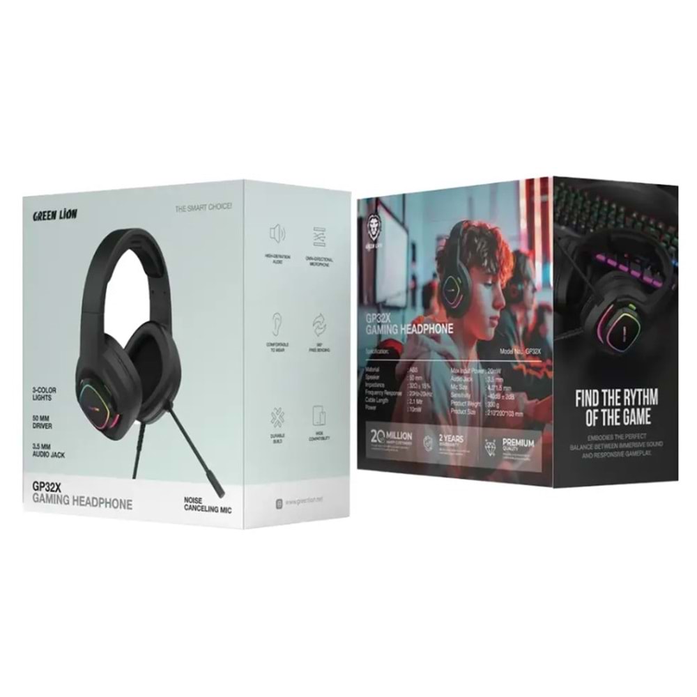 GREEN LION GP32X OYUNCU KULAKLIĞI SİYAH - GNGP32XGHBK