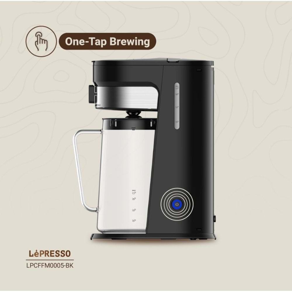 LEPRESSO COLD BREW SOĞUK KAHVE YAPMA MAKİNESİ 2.5L 750W SİYAH - LPCFFM0005BK