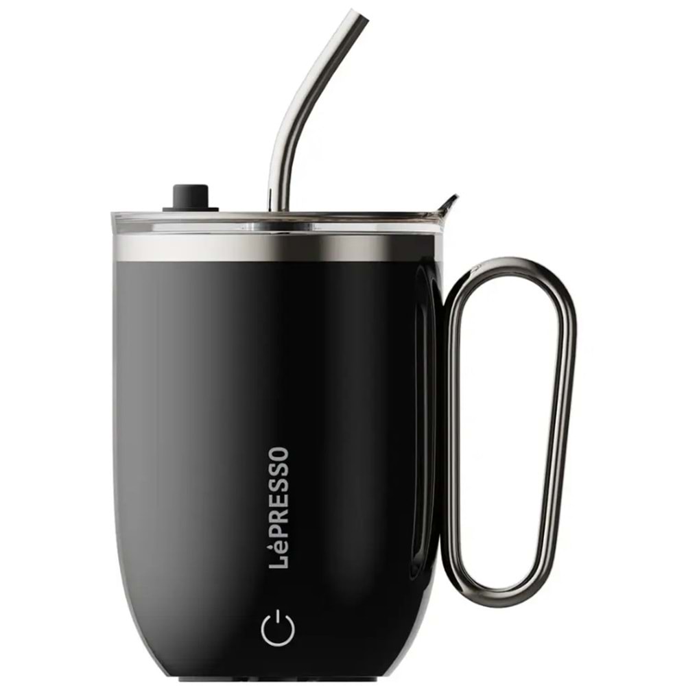 LEPRESSO SIP SPIN AUTO STIRRING MUG 420ML SİYAH - LPCFFASM0073BK