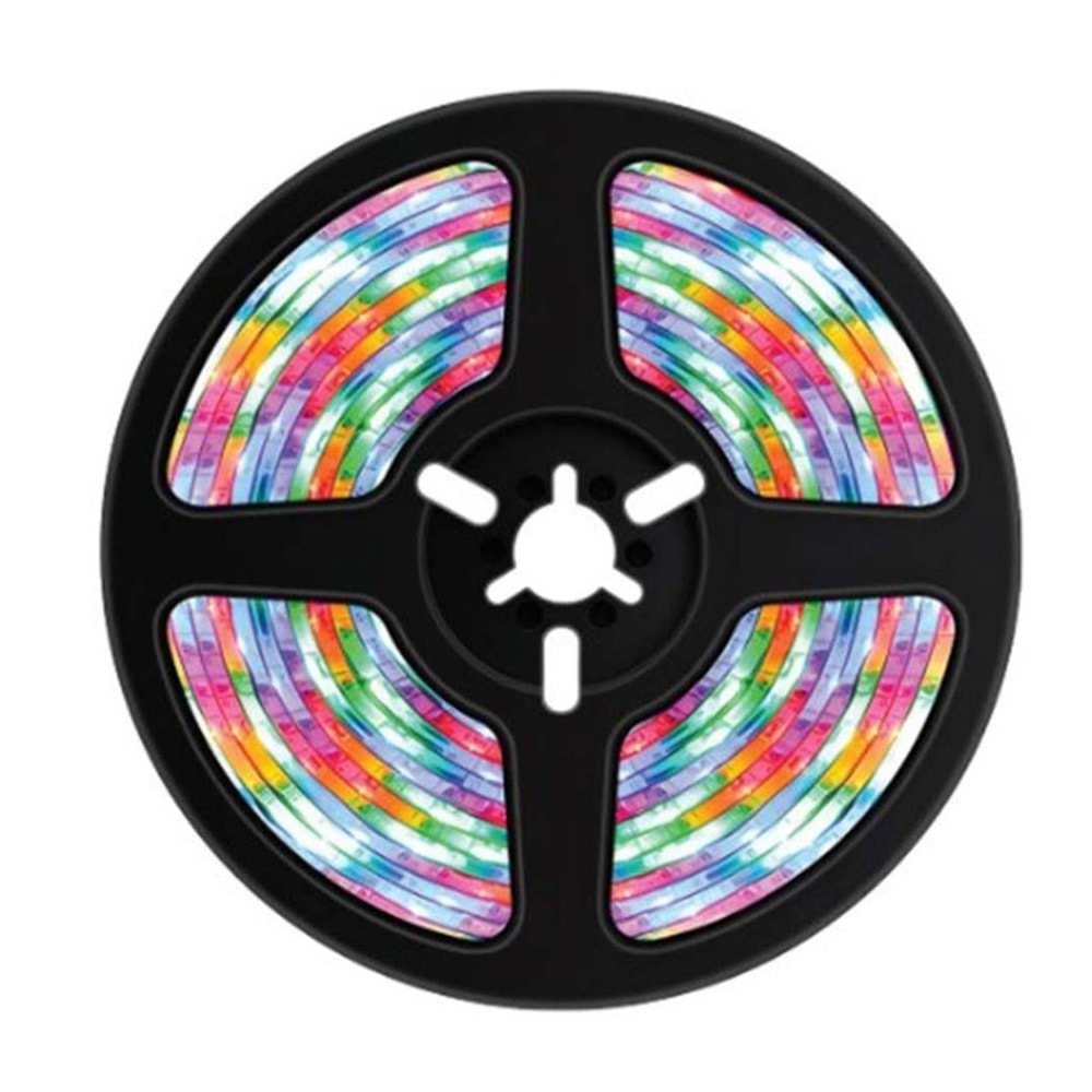 PORODO RGB LED ŞERİT IŞIK 5M SESE DUYARLI KUMANDALI - PB-RGBSL
