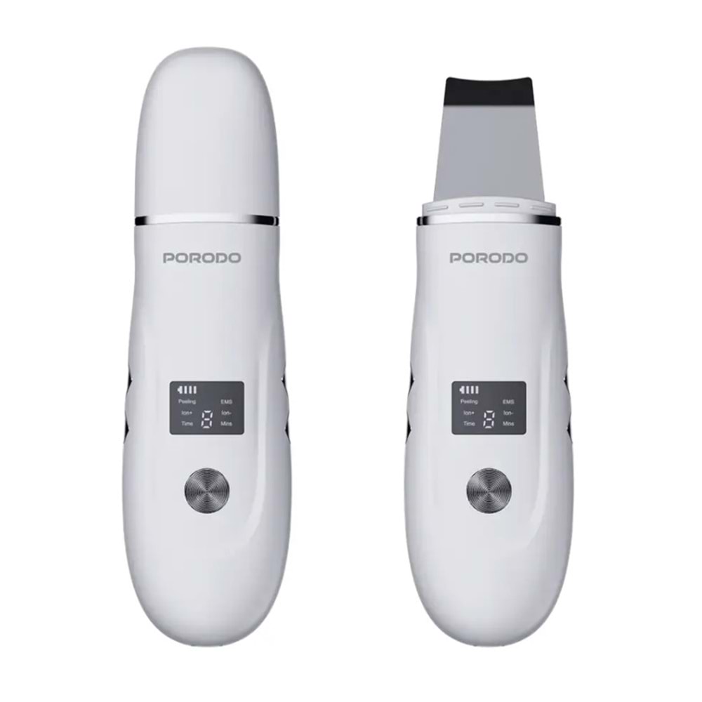 PORODO EMS ULTRASONİK EKRANLI CİLT SCRUBBER BEYAZ - PDLFST101WH