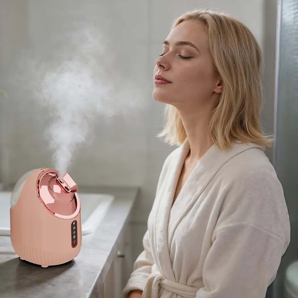PORODO ROZITA SICAK SOĞUK YÜZ BUHAR MAKİNESİ PEMBE - PDLFSTS2025PK