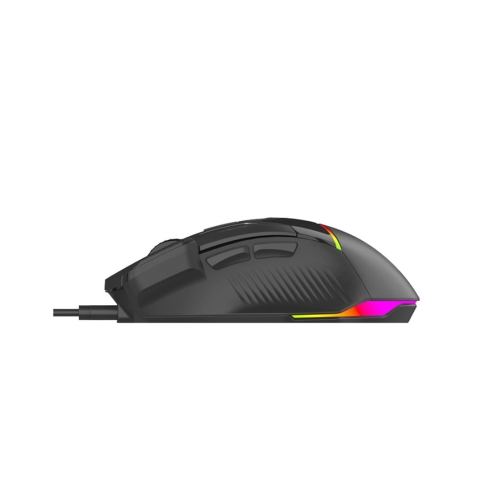 PORODO 8D RGB KABLOLU OYUNCU MOUSE 7200DPI SİYAH - PDX321
