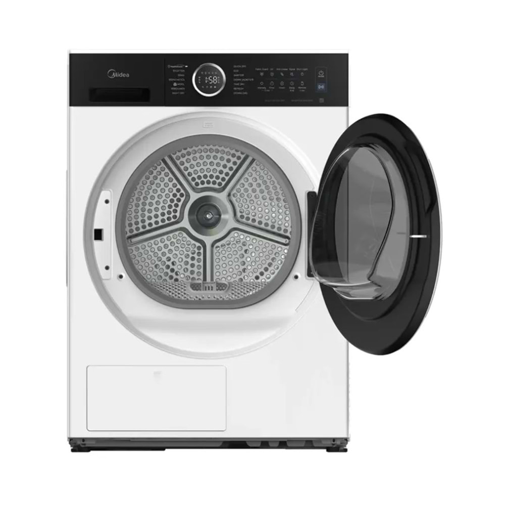 MIDEA MD205H100BW/W-BK 10 KG ISI POMPALI ÇAMAŞIR KURUTMA MAKİNESİ BEYAZ