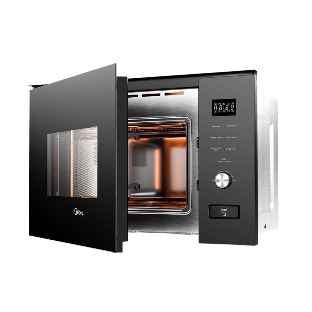 MIDEA MBMTG820H-BK 20 LT ANKASTRE MİKRODALGA FIRIN SİYAH
