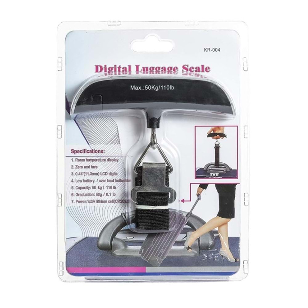 2658253 DİJİTAL EKRANLI ASILI VALİZ VE BAGAJ EL TERAZİSİ (50 KG)