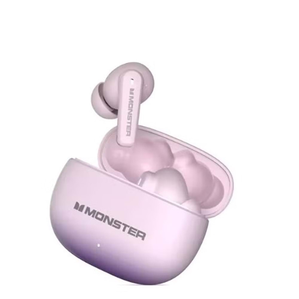 MONSTER AURA FIT XT02 ANC AKTİF GÜRÜLTÜ ENGELLEYİCİ TWS BLUETOOTH PEMBE KULAKLIK