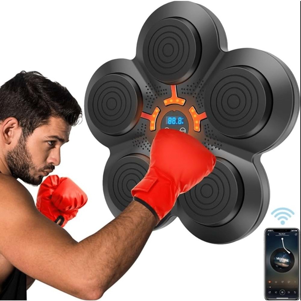 MDHL 2658125 DUVARA MONTE AKILLI MÜZİKLİ ELEKTRONİK BOKS EĞİTİM HEDEF MAKİNESİ