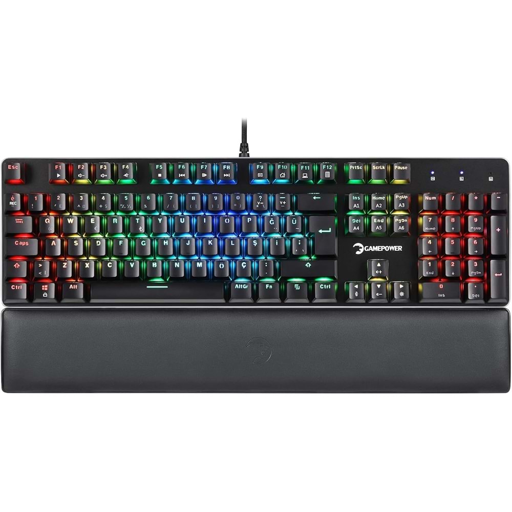 GAMEPOWER OGRE RGB MEKANİK TÜRKÇE KLAVYE MAVİ SWİTCH