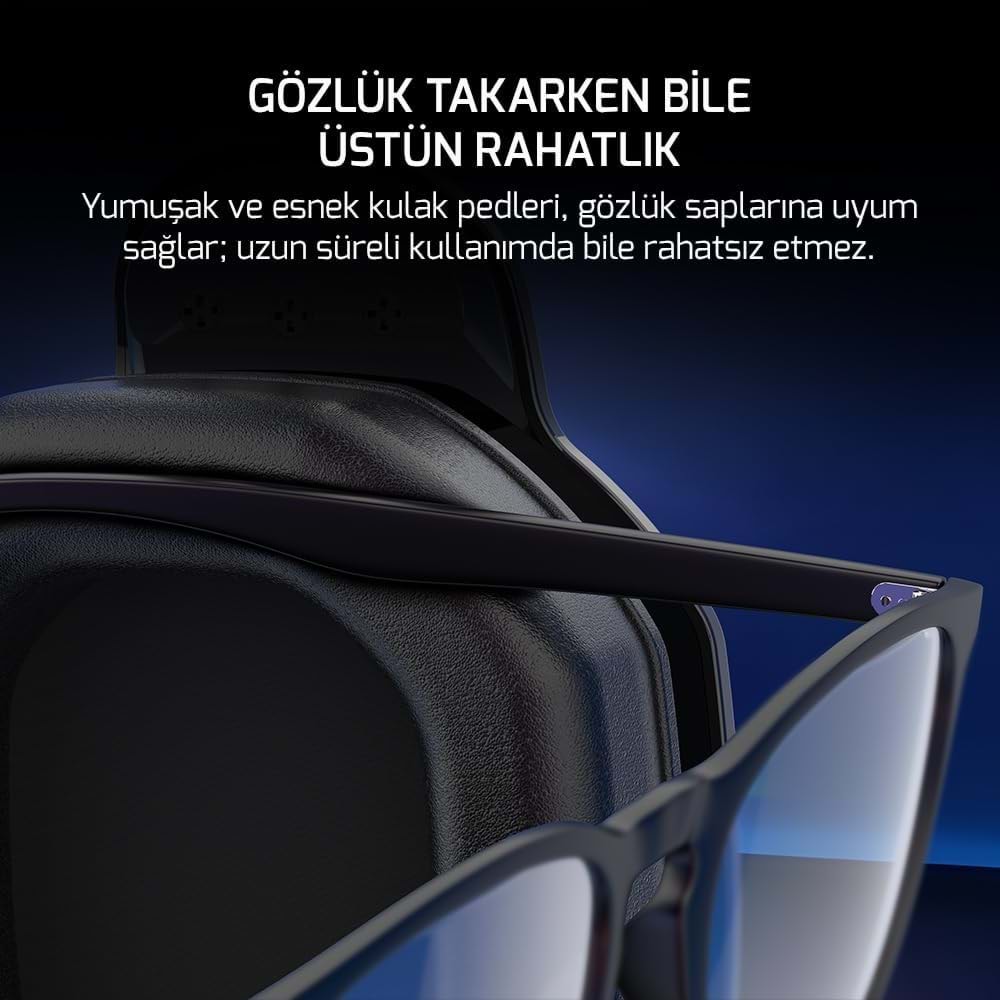GAMEPOWER RYO 7.1 SURROUND RAINBOW GAMING OYUNCU KULAKLIĞI - SİYAH