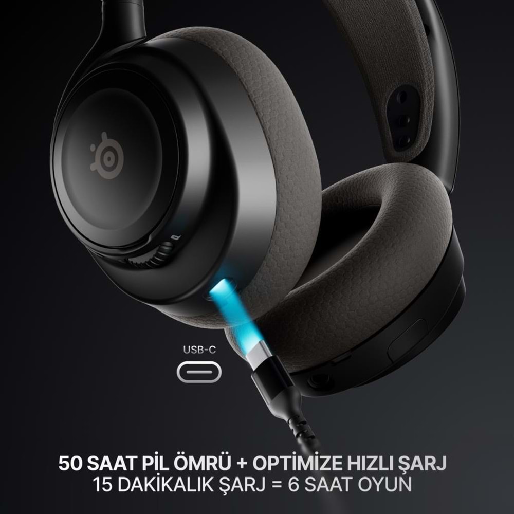 STEELSERIES ARCTIS NOVA 7X GEN 2 ÇOKLU PLATFORM KABLOSUZ GAMING OYUNCU KULAKLIĞI - SİYAH