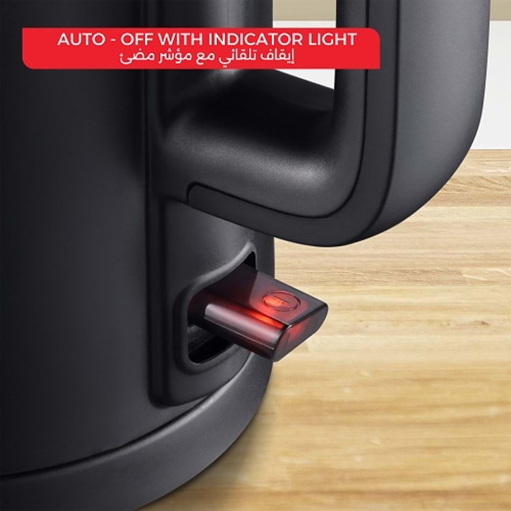 TEFAL KO1408 THERMO PROTECT SU ISITICI KETTLE - SİYAH