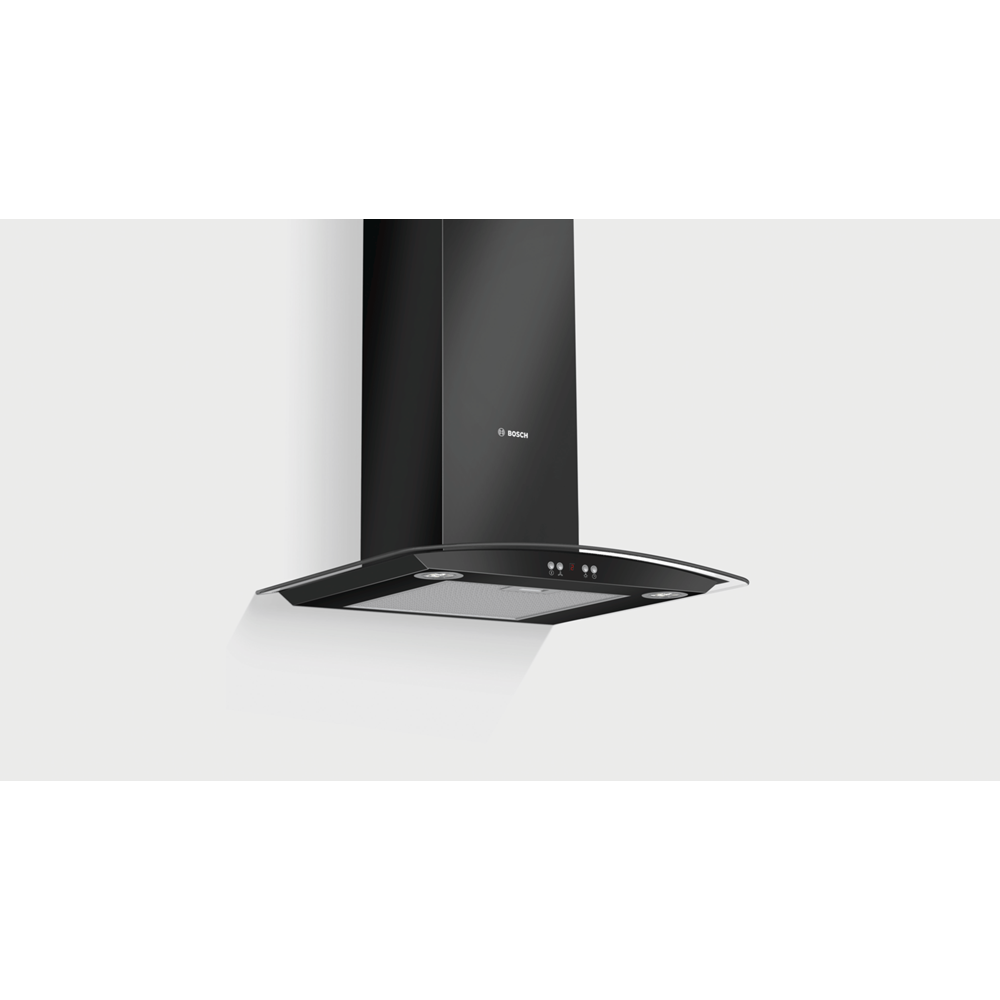 BOSCH DWA06E662 610M3 HAVALANDIRMA KAPASİTELİ SİYAH/CAM 3 KADEMELİ