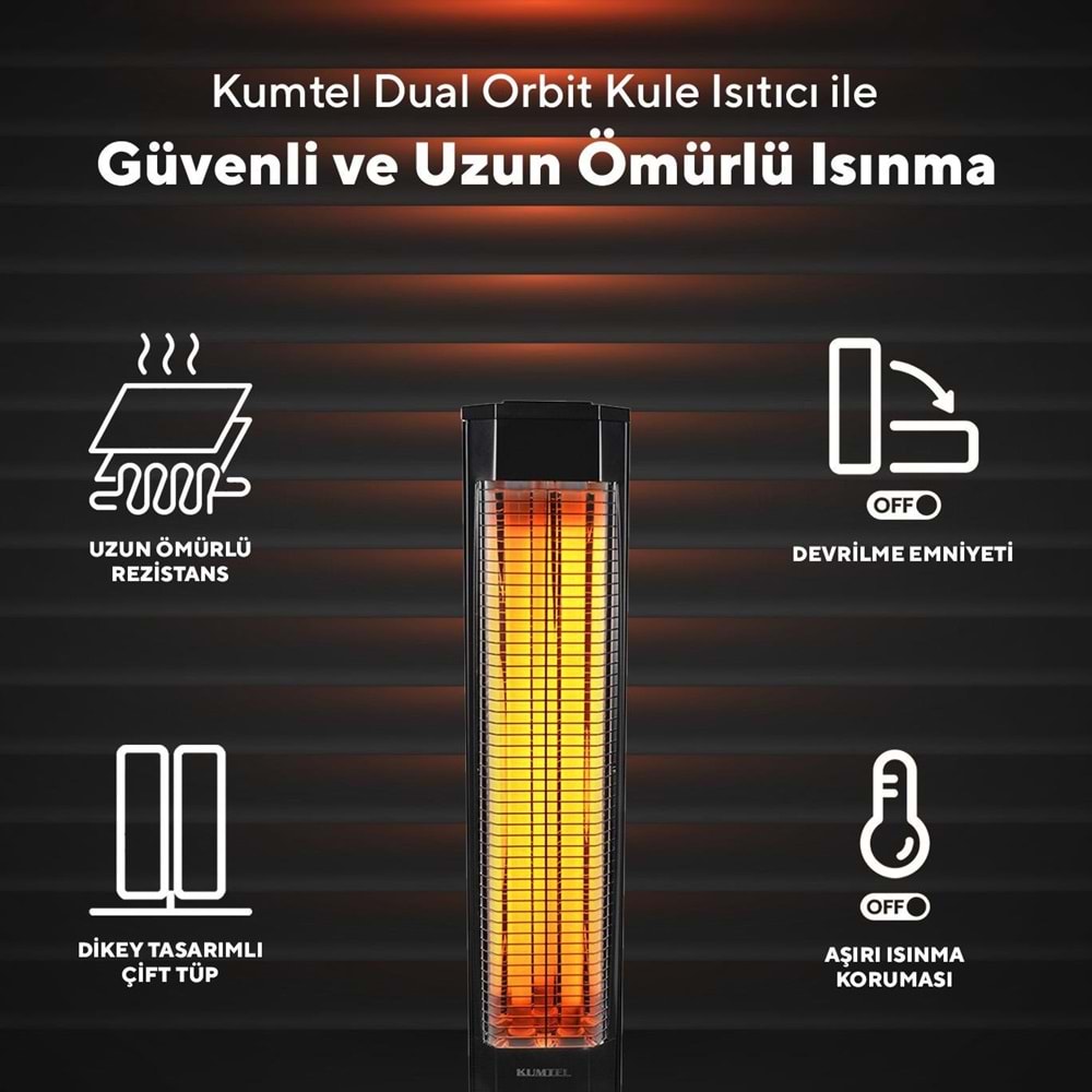 KUMTEL MH-2300 DUAL ORBİT ISITICI 2300W