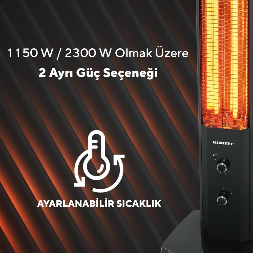 KUMTEL MH-2300 DUAL ORBİT ISITICI 2300W
