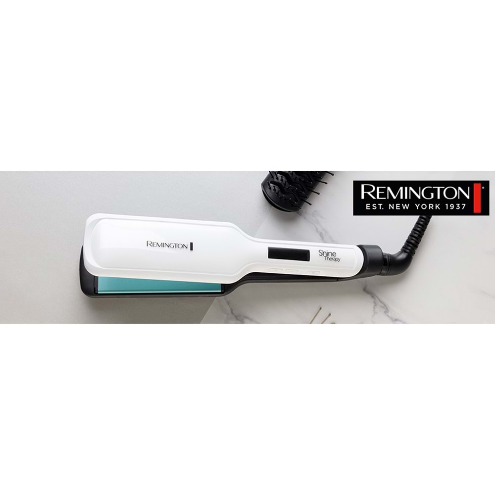 REMINGTON S8550 SHINE THERAPY GENİŞ PLAKA SAÇ DÜZLEŞTİRİCİ