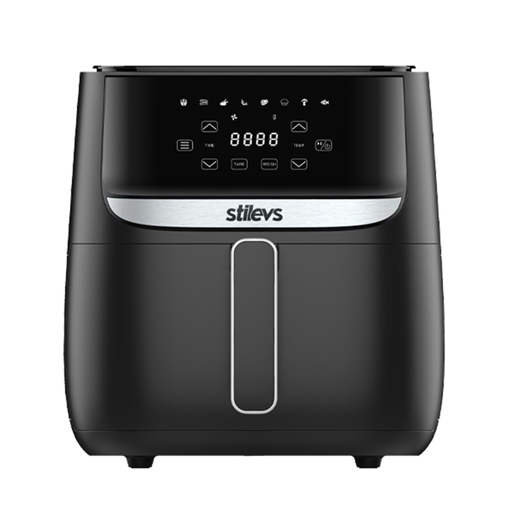 STİLEVS AİRTRON 5.7 LİTRE DİGİTAL AİRFRYER SİYAH/GÜMÜŞ