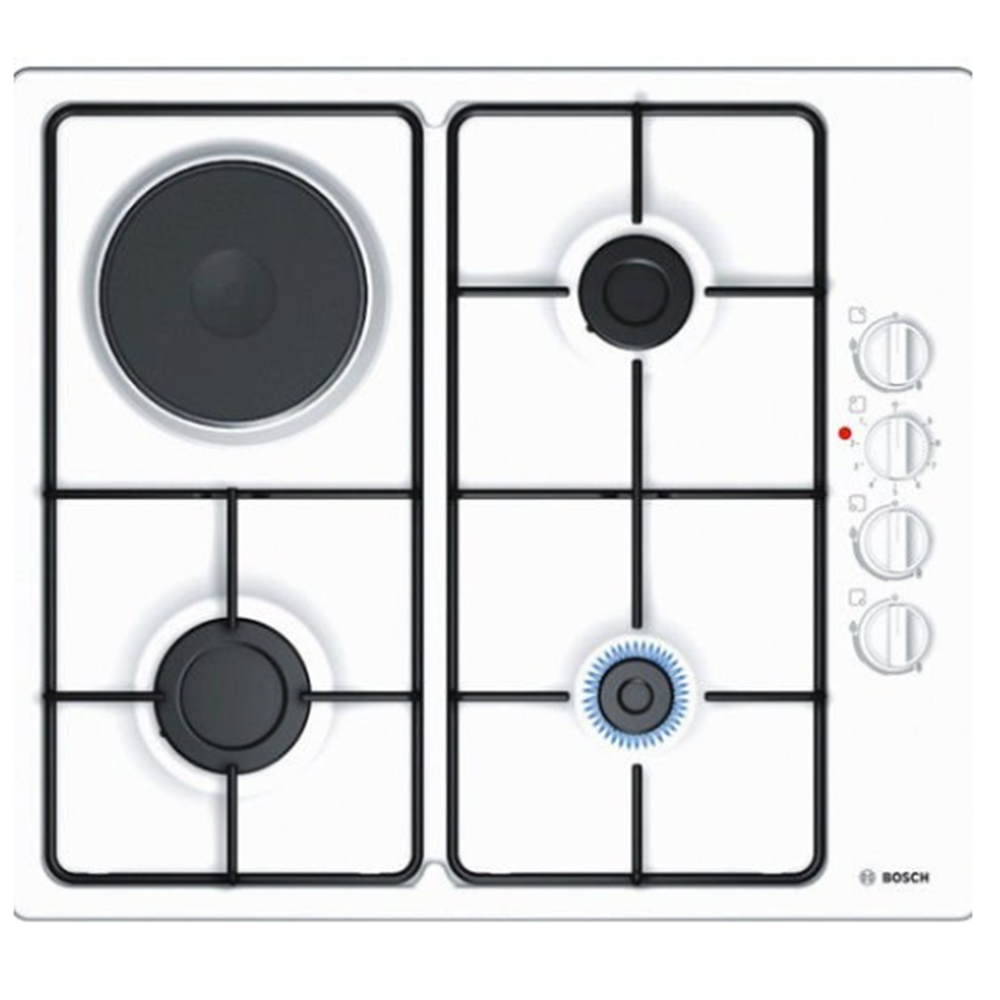 BOSCH 3 GAZ 1 ELEKTRİK BEYAZ OCAK PBY6C2B82Q