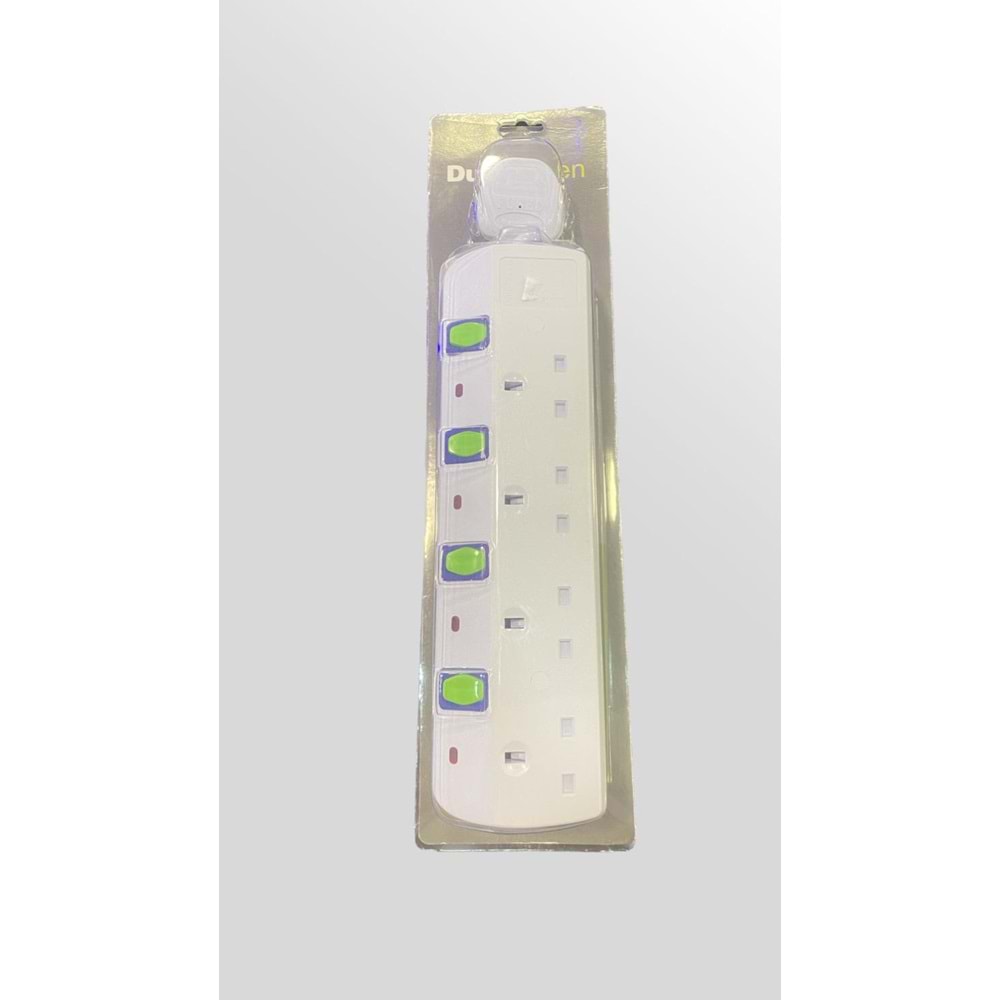DURAGREEN 4LÜ 5M UZATMA KABLOLU DG-884-5