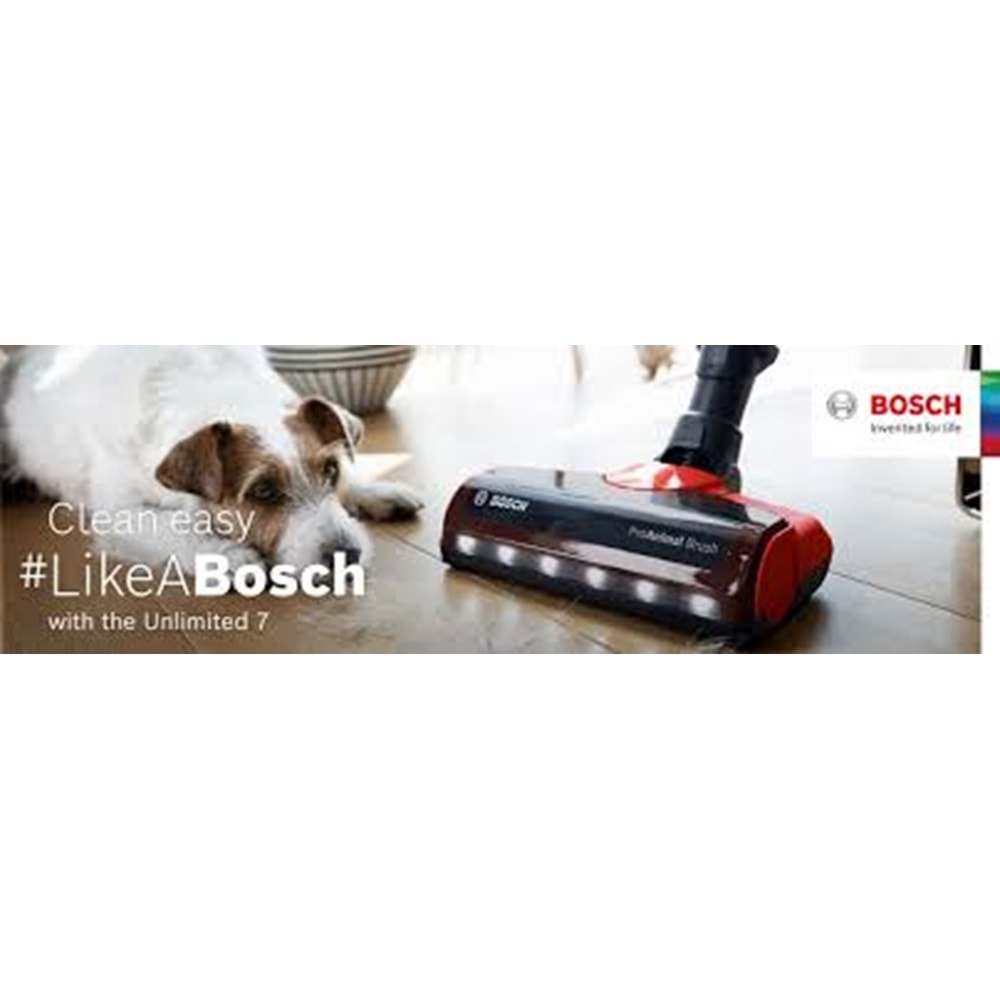 BOSCH UNLİMETED 7 PRO ANİMAL DİKEY ŞARJLI SÜPÜRGE BCS711PET
