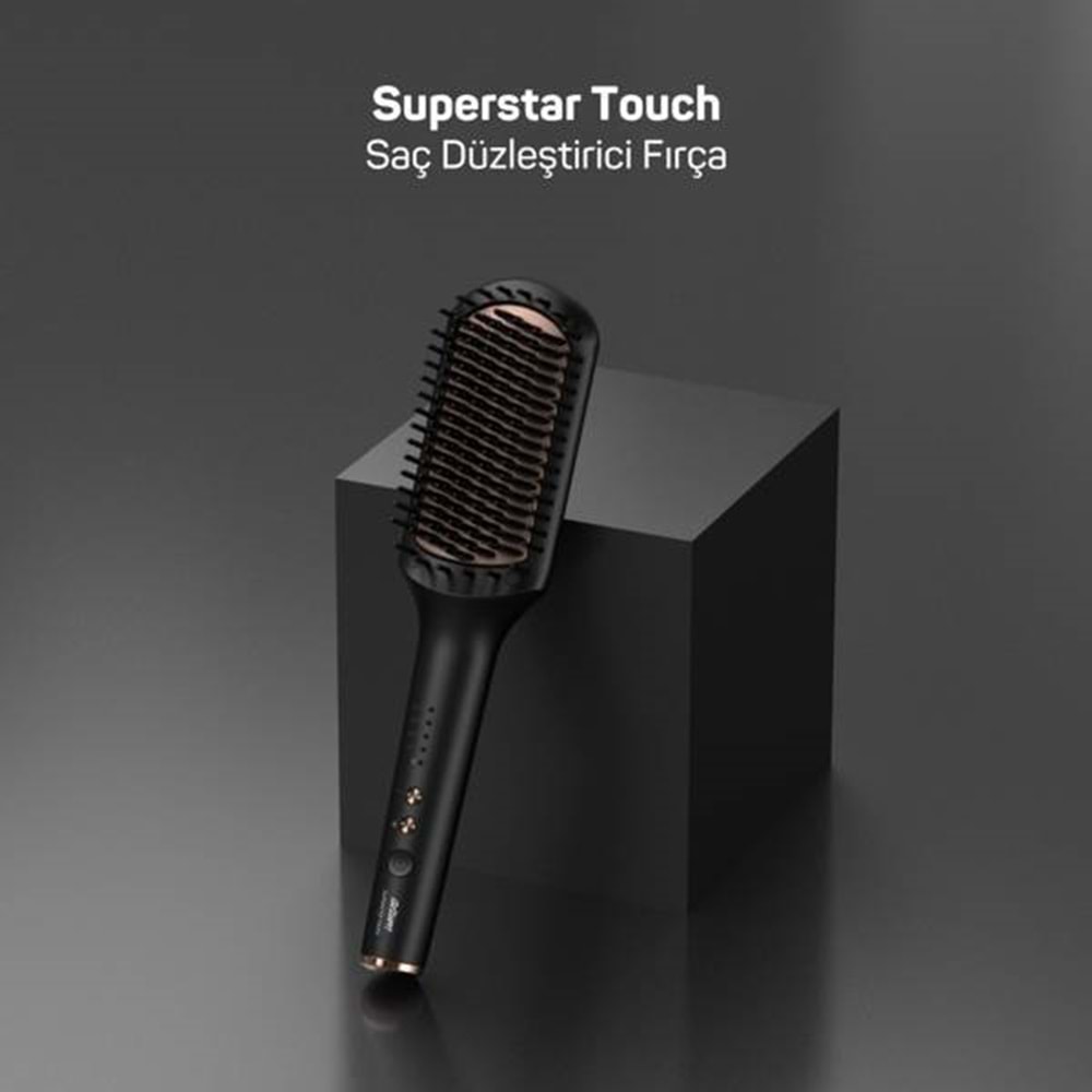 ARZUM SÜPERSTAR TOUCH SAÇ DÜZLEŞTİRİCİ FIRÇA SİYAH AR5068