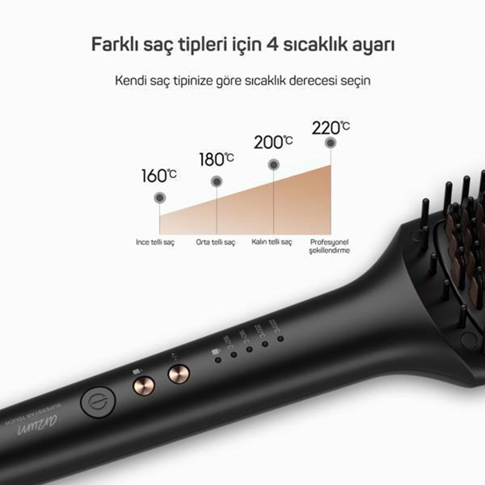 ARZUM SÜPERSTAR TOUCH SAÇ DÜZLEŞTİRİCİ FIRÇA SİYAH AR5068