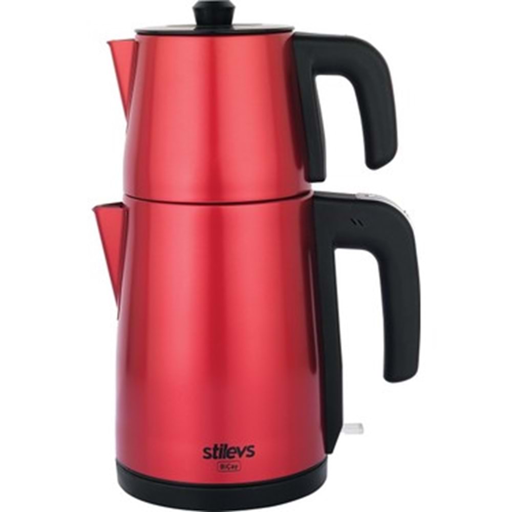 STİLEVS BİÇAY ÇELİK ÇAY MAKİNESİ İNOX & VİŞNE