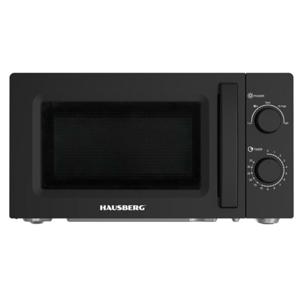 HAUSBERG HB8008NG SİYAH MİKRODALGA 20 LİTRE